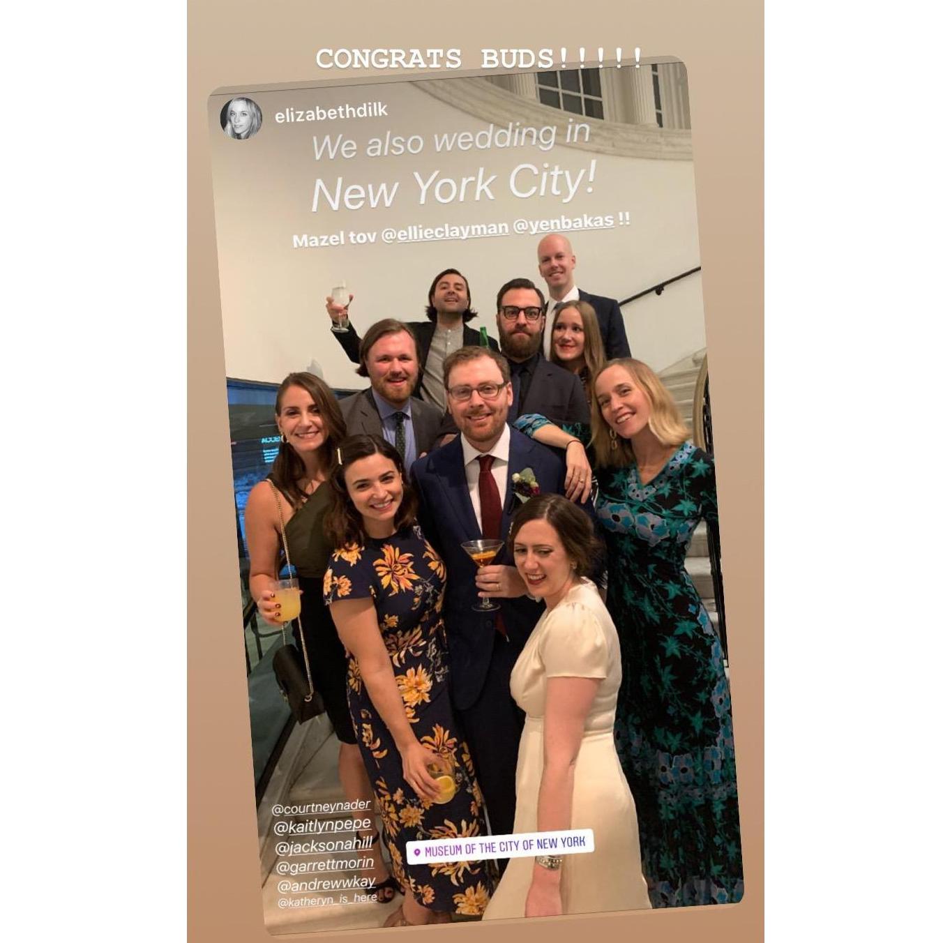 Ellie and Ben's wedding, October 2019