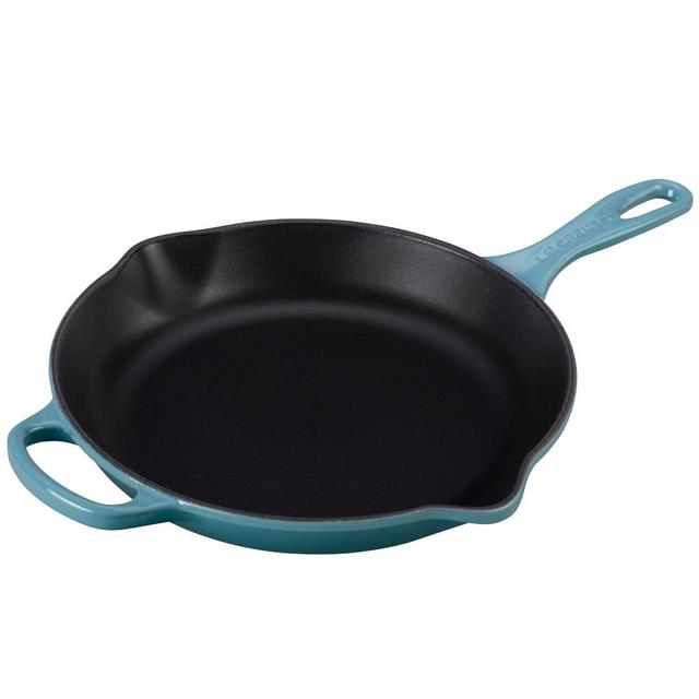 Le Creuset Signature Cast-Iron Skillet, 10 1/4", Caribbean