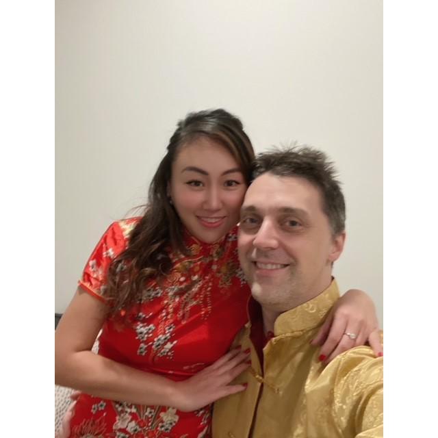 Year 2 Chinese New Year means he's half-Chinese...apparel required!