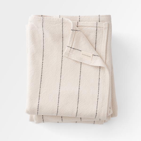 Cotton Pinstripe Throw