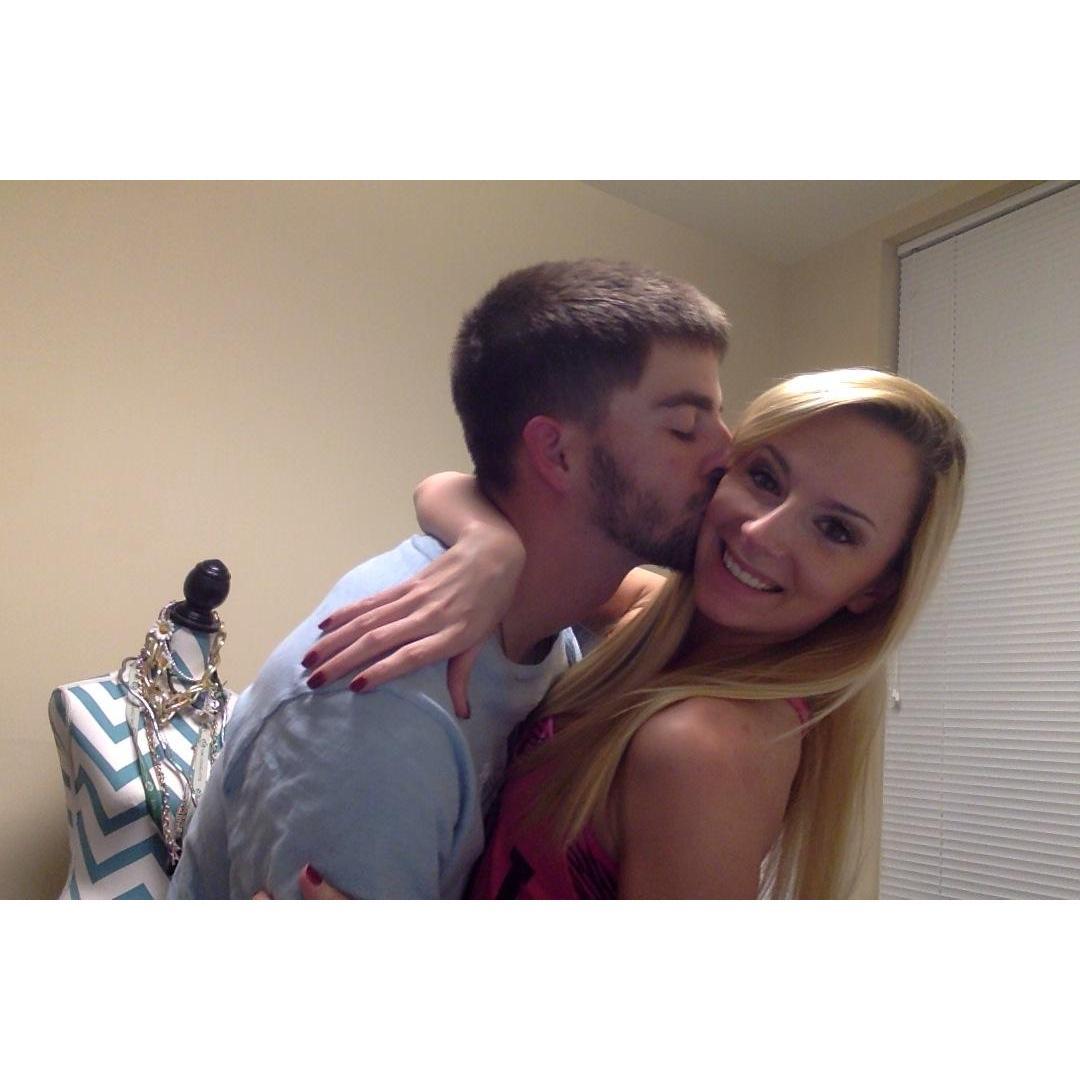One of our very first pictures together (2014)! Look at those babies!!