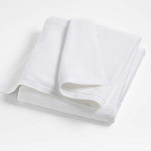 Antimicrobial Organic Cotton Bright White Bath Towels