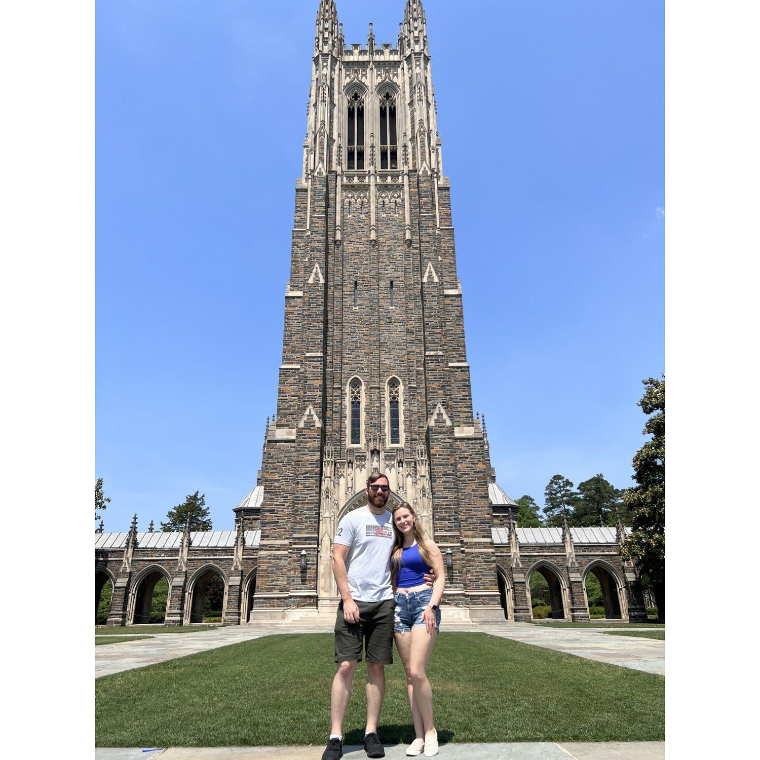 Bringing Christian back to Erin's college roots. Go Blue Devils!!
