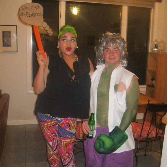 Comic Girl & Transitioning Hulk turned into Drag Queen & Paula Dean after a couple of beers