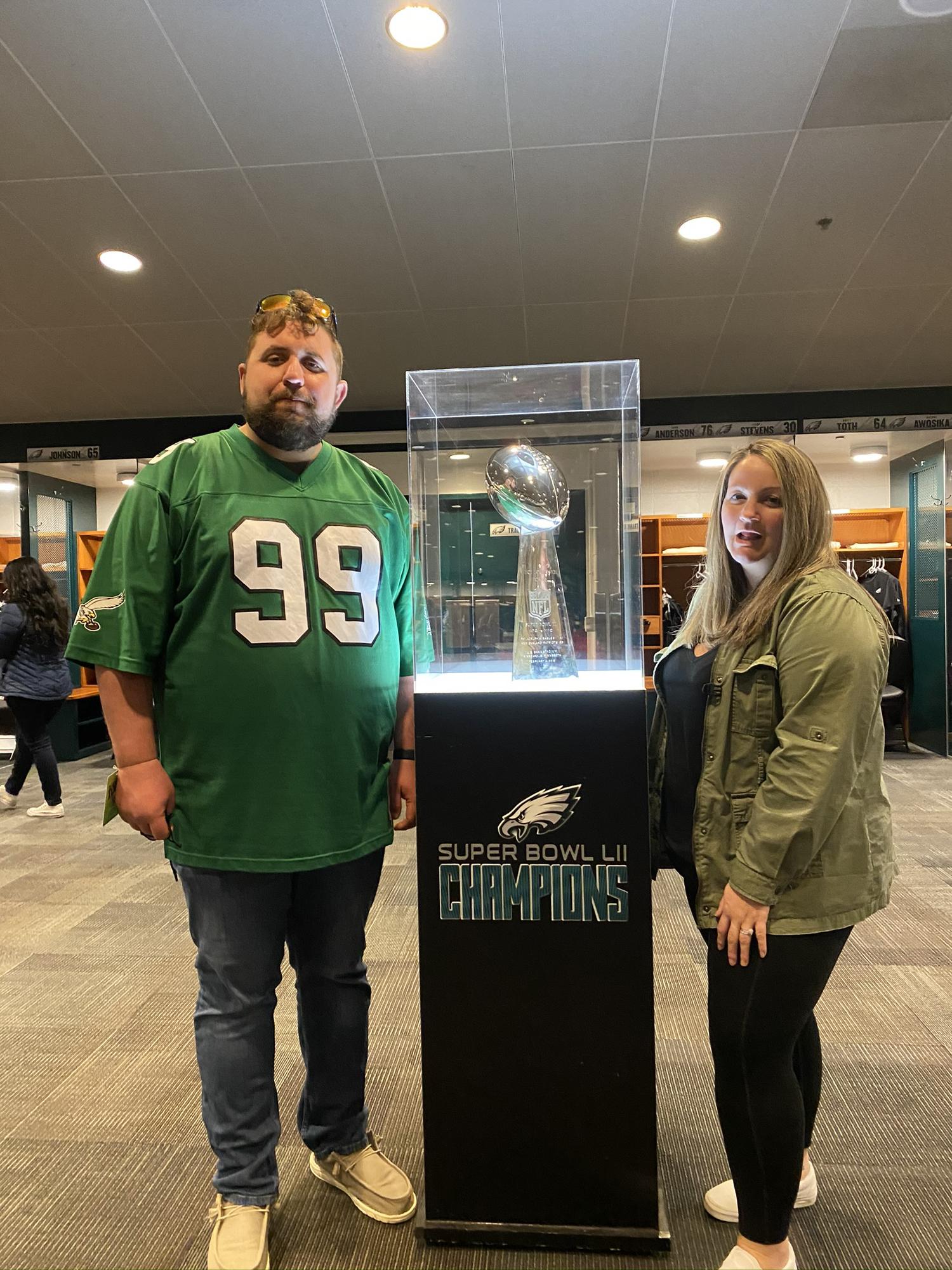 we toured the EAGLES stadium- 2021