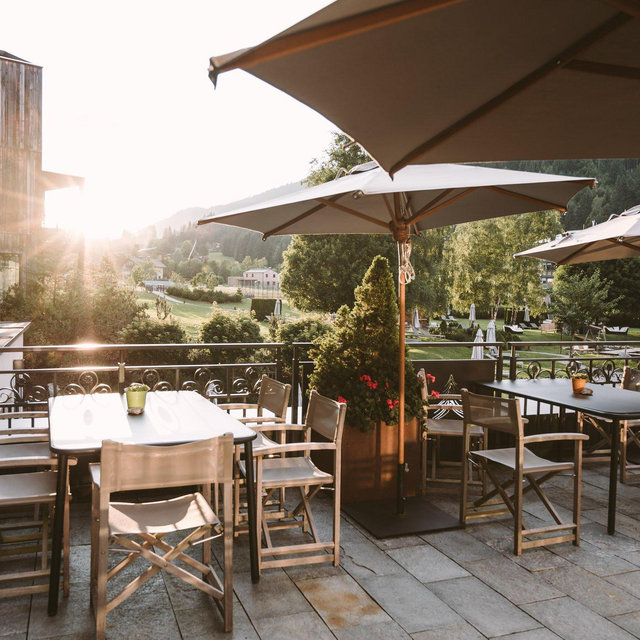 Romantic honeymoon dinner in Austria