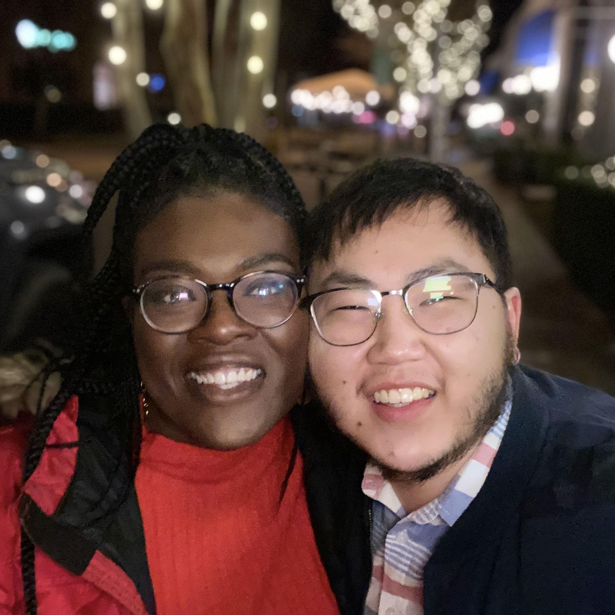 Our first photo together! ❤️