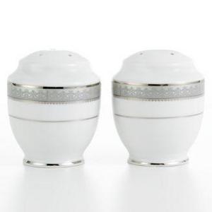 Mikasa - Dinnerware, Platinum Crown Salt and Pepper Shakers