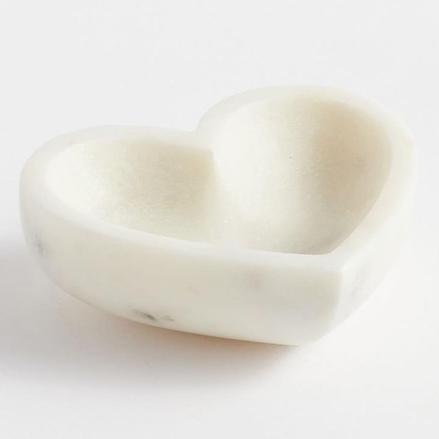 Handcrafted Marble Heart Trays