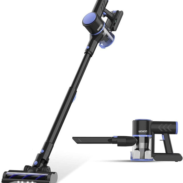 Coolwill Cordless Vacuum Cleaner, 4-in-1 Vacuum Cleaners for Home, Handheld Vacuum Cleaner with 40 mins Runtime, Stick Vacuum for Apartment, Carpet, Black 1 Battery