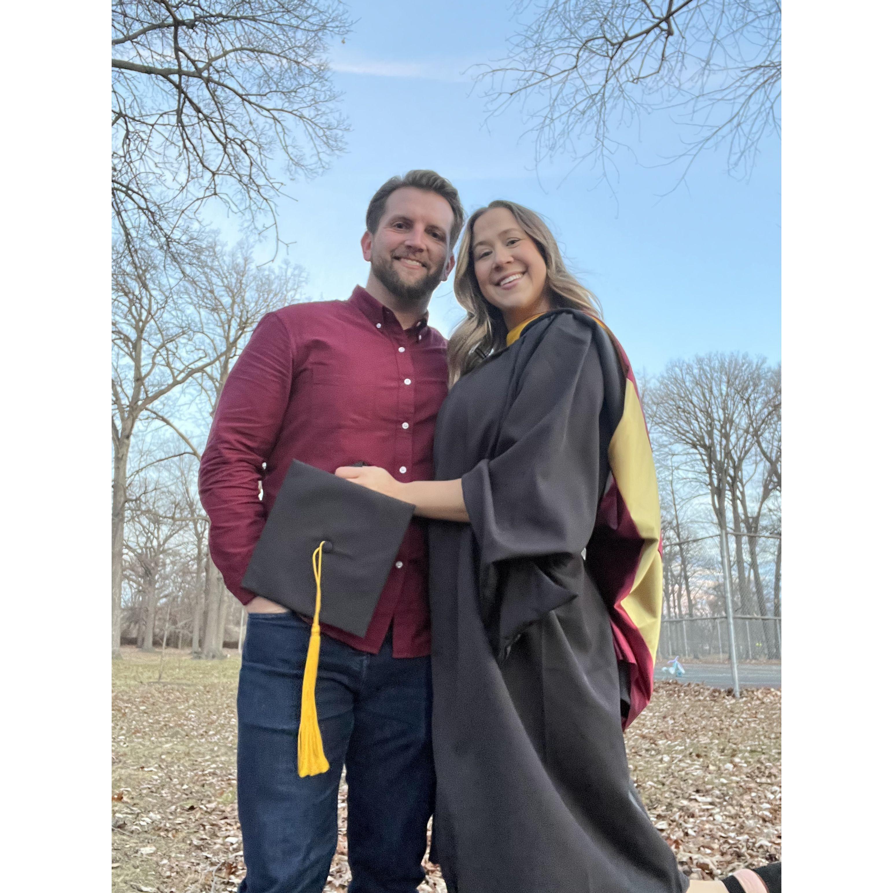 December 2022: Kelsey graduated with her Masters degree