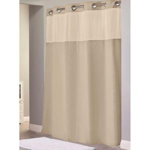 Hookless® Waffle 71-Inch x 74-Inch Fabric Shower Curtain in Taupe