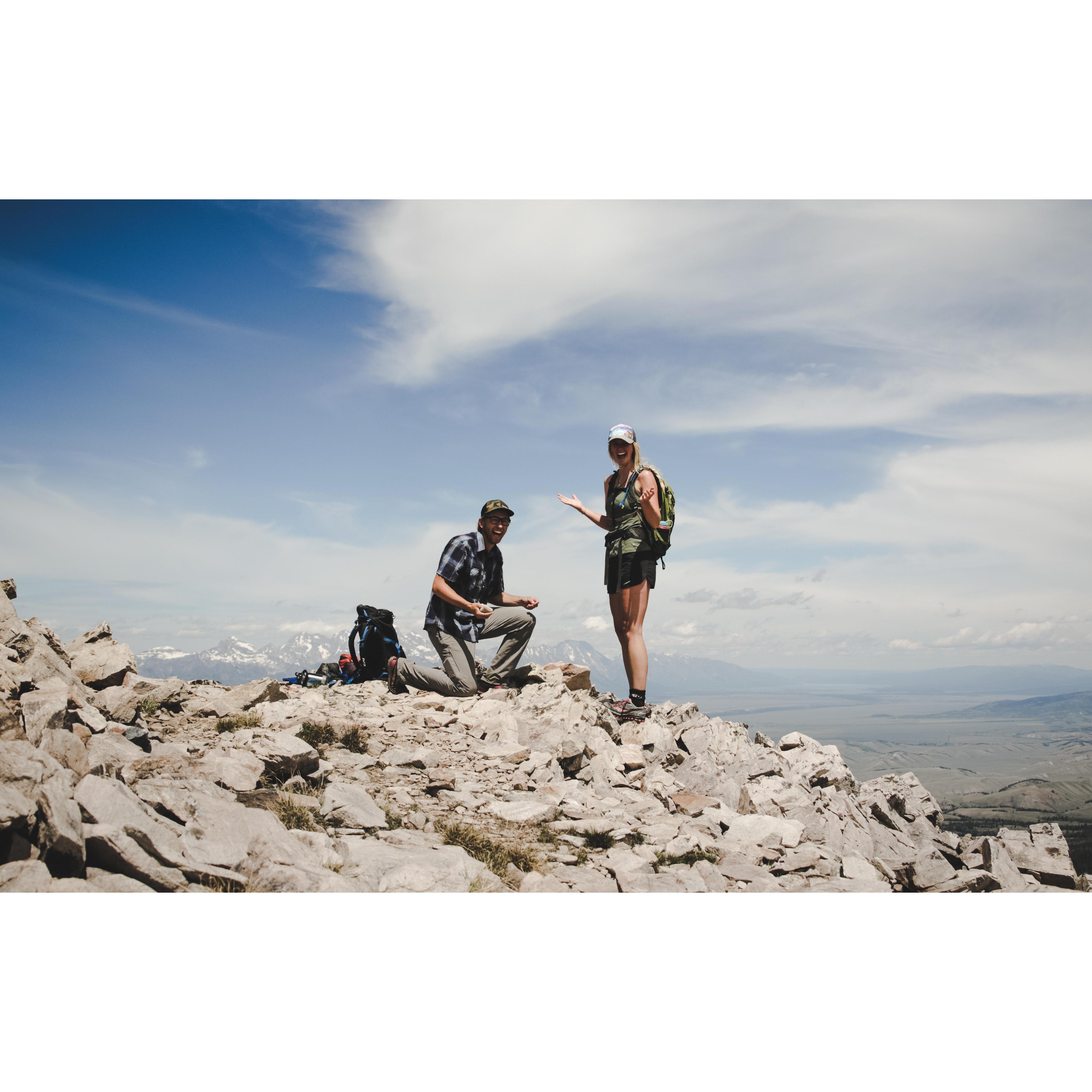 Also couldn't believe that our good friend Fisch was on top of this mountain with us!