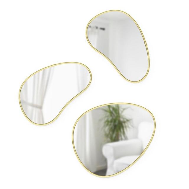 Hubba Pebble Mirrors, Set of 3