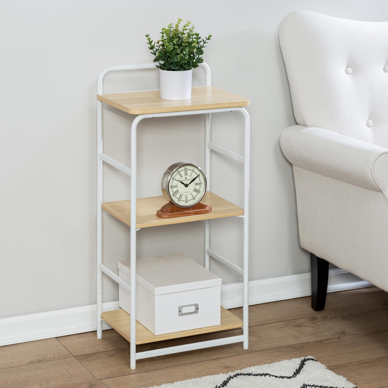 Honey Can Do Three-Tier Black Industrial Wall Shelf