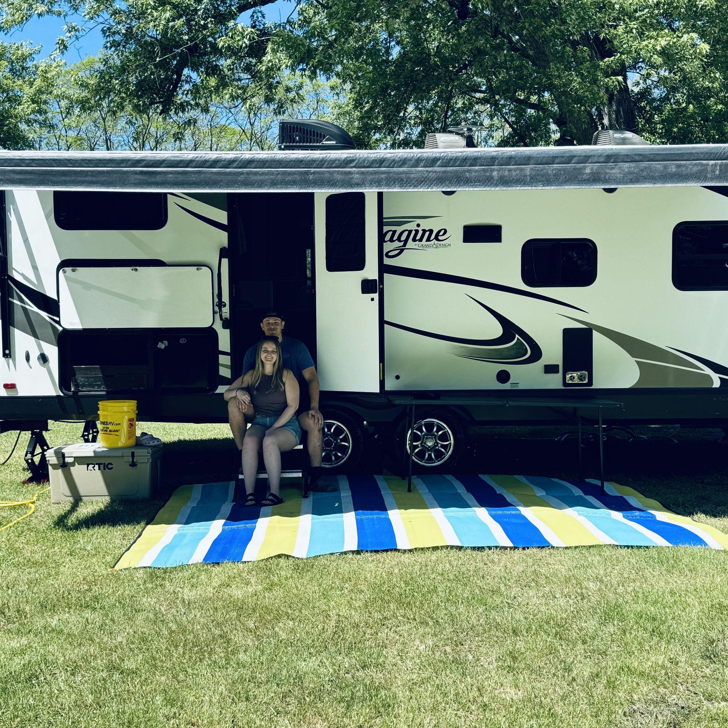 The first weekend spent in our upgraded camper - our home away from home!