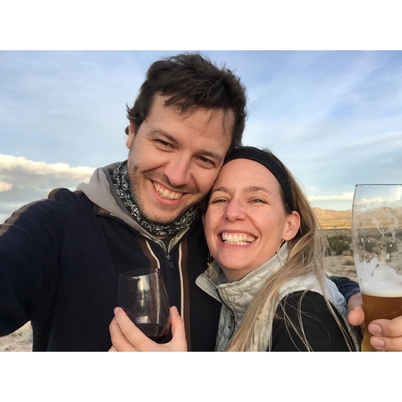 Nap time happy hour in Mojave outback. 2017.