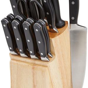 AmazonBasics Premium 18-Piece Knife Block Set