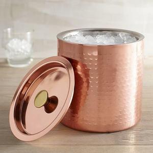 Copper & Metal Collection                                            Hammered Ice Bucket