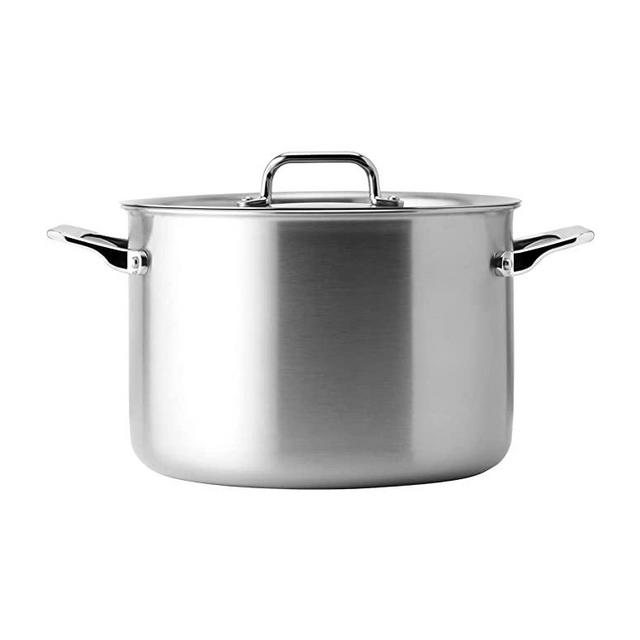 Misen 8 QT Stainless Steel Stock Pot with Lid - Stew & Soup Pot with Handles - Large Cooking Pot