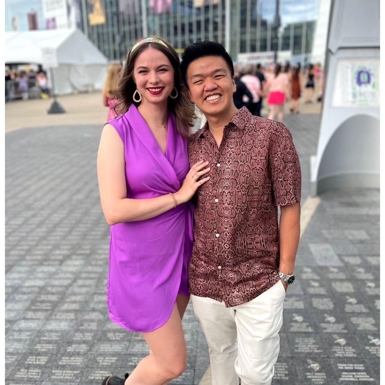 We love attending concerts together, this is us at the Taylor Swift concert!