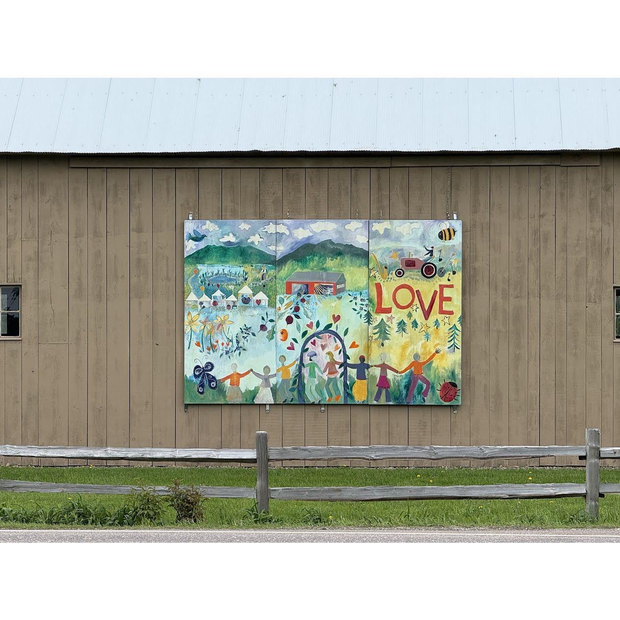 The barn at the farm for the reception.