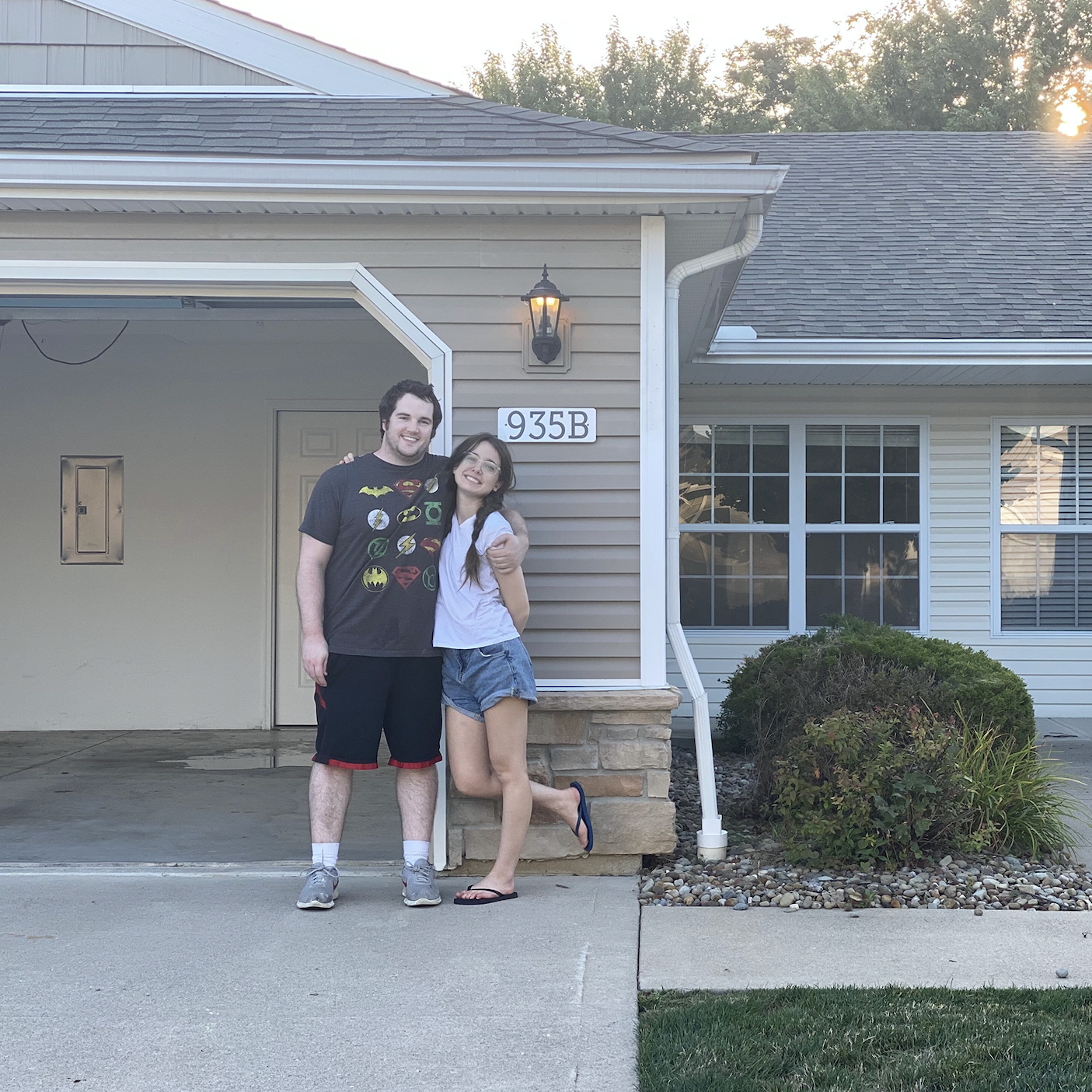 Our first apartment in Brunswick, Ohio, 2019.
