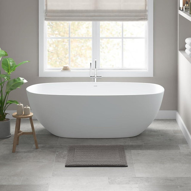 Madison Park Splendor Reversible 100% Cotton Tufted Bathroom Rug-3000 GSM Hotel Quality Luxurious Plush Medium Pile Bath Mat Absorbent, Quick Dry, Shower Room Décor, 17"x24" Charcoal