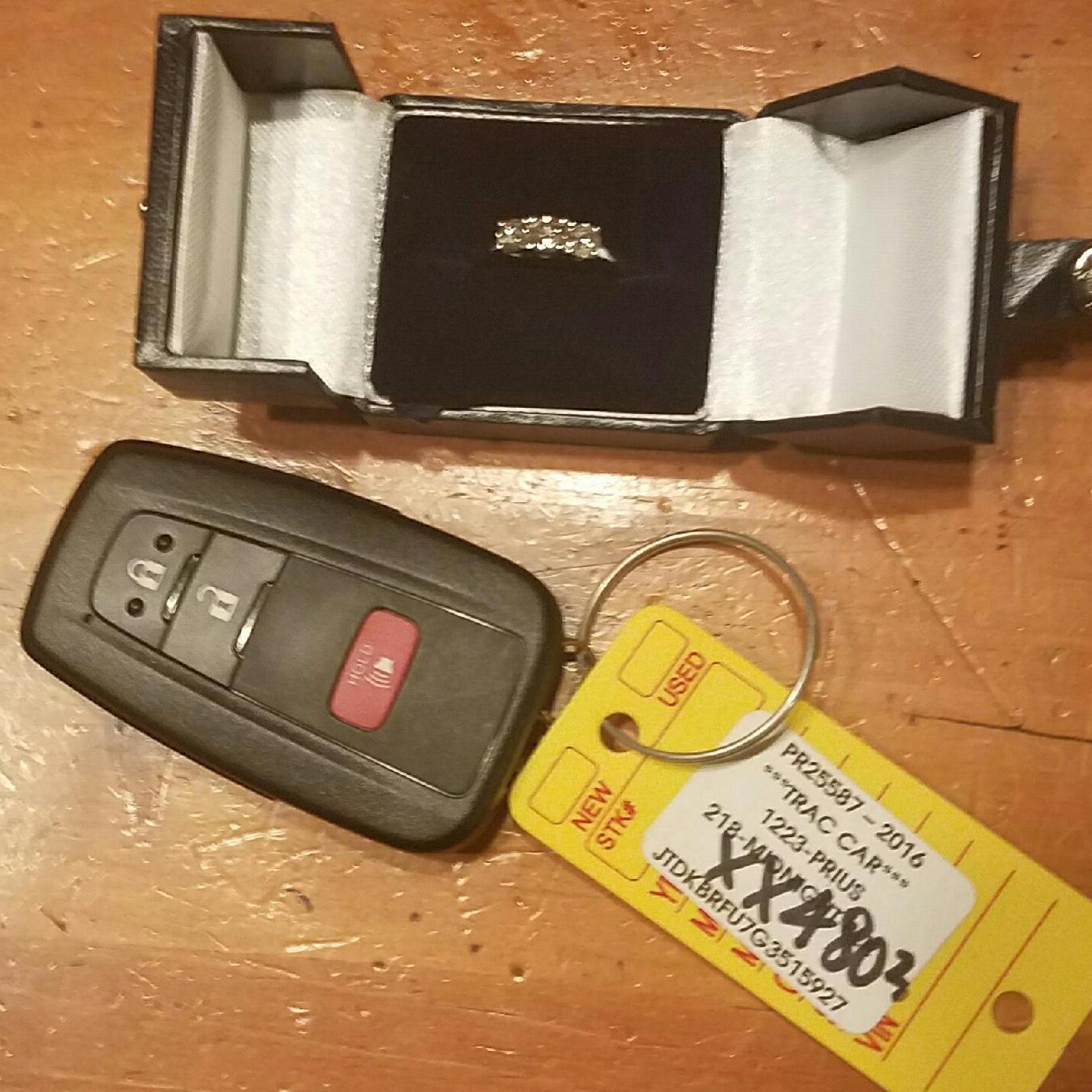 This was the photo David sent my Mom after he bought the car. He said... "Can you keep a secret?"