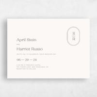 White Wedding Invitation - Bridgetown Corner
