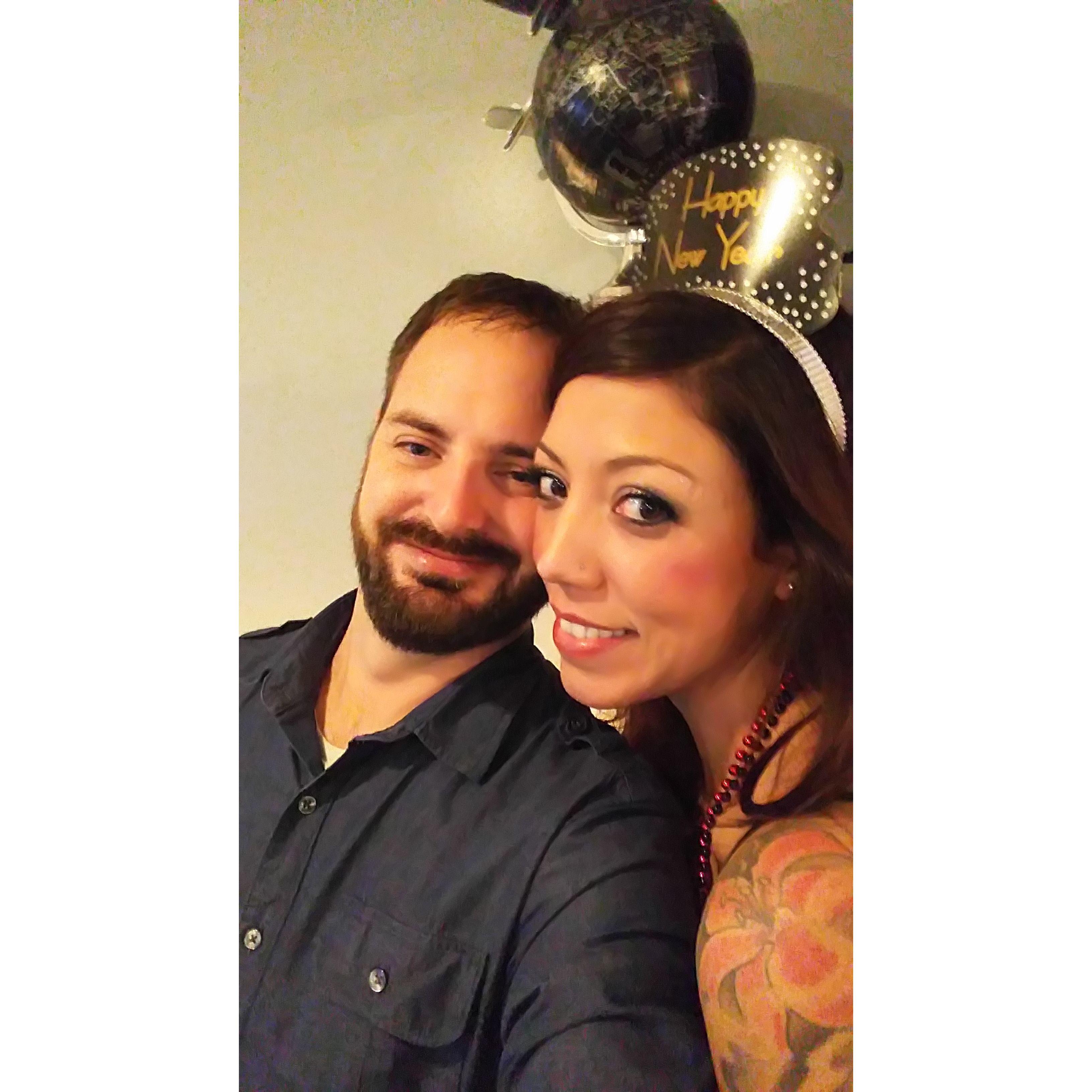 Our first New Years Eve together  (2015).