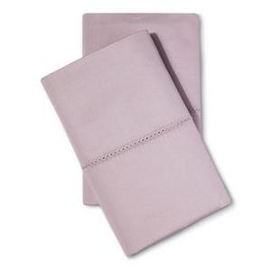 Supima Classic Hemstitch Pillowcase Set (Standard) Orchid Fantasy 700 Thread Count - Fieldcrest™