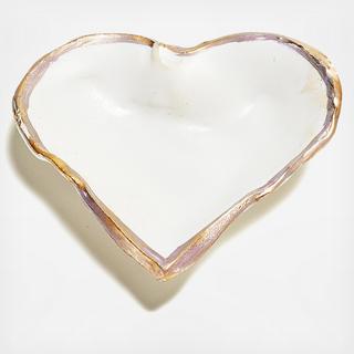 Porcelain Trim Heart Dish