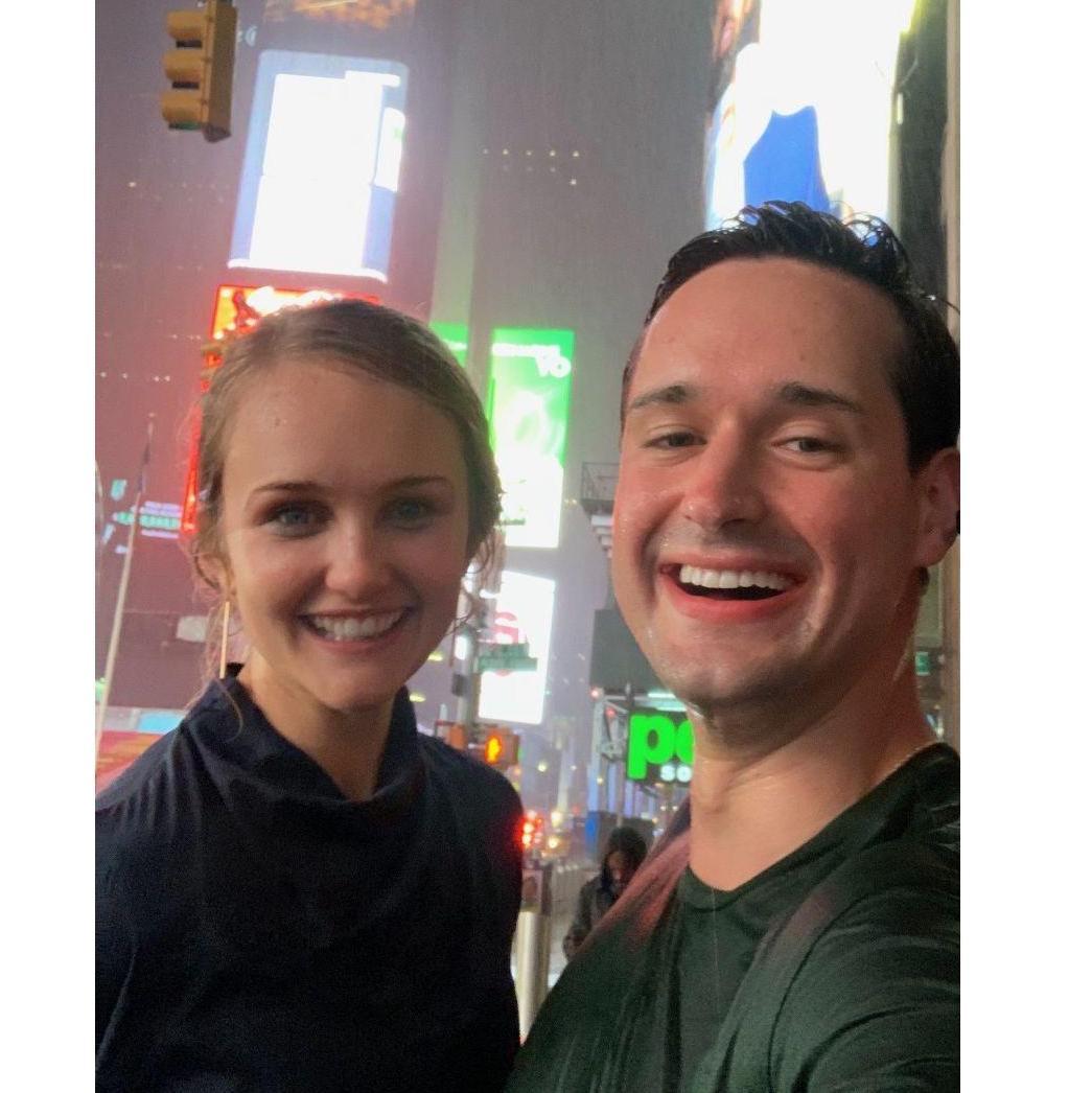 Feeling the spark in a Time Square down pour (Aug 2021)