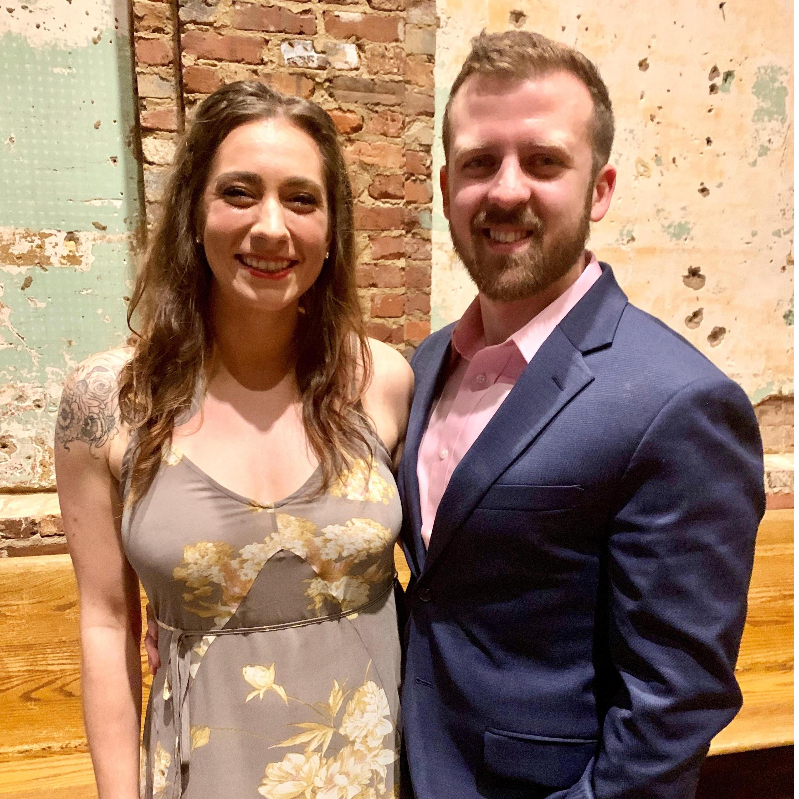 At our friends wedding - The Heiligs!