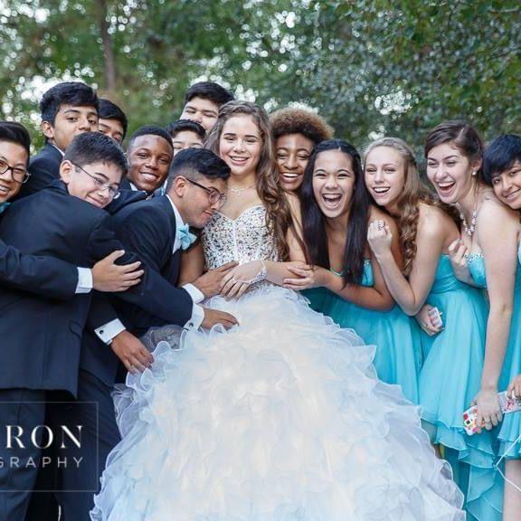 After knowing Devin for a few months in 2014, Alyssa asked him to be a part of her Quince in that next year.