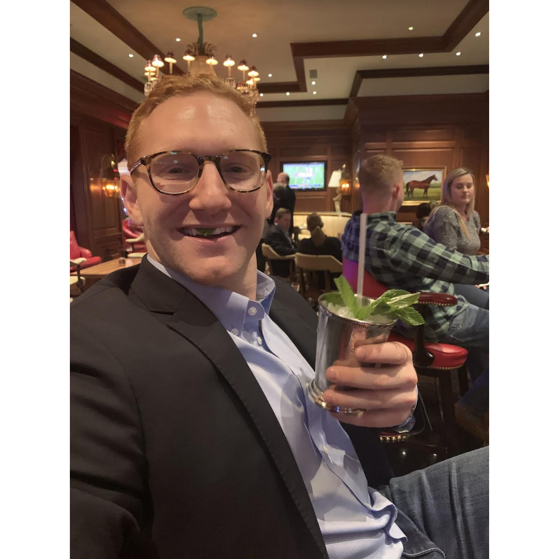 Do I have something in my teeth? PS: Greenbrier believes they created the first mint julep