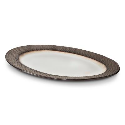 Product description page - Barnet Bronze Oval Serving Platter - 12.5" - Threshold™