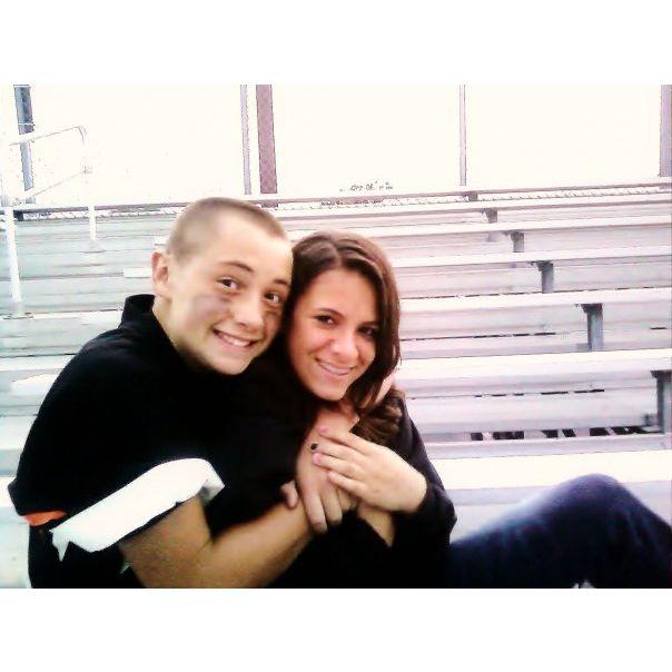 Our first photo together, August 2009