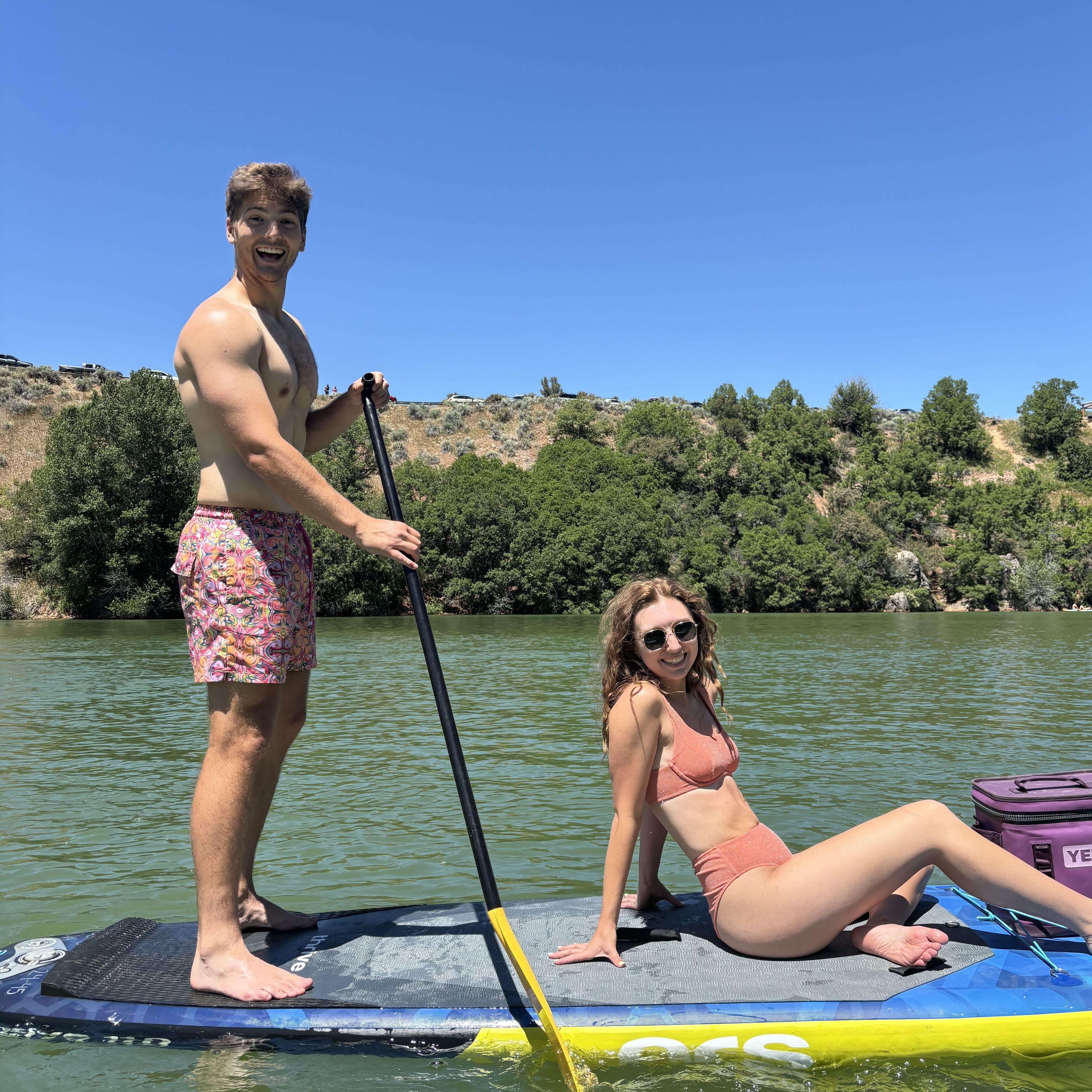 July 2024 - Paddling boarding in Utah.
