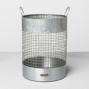Paper Waste Basket - Silver - Hearth & Hand™ with Magnolia