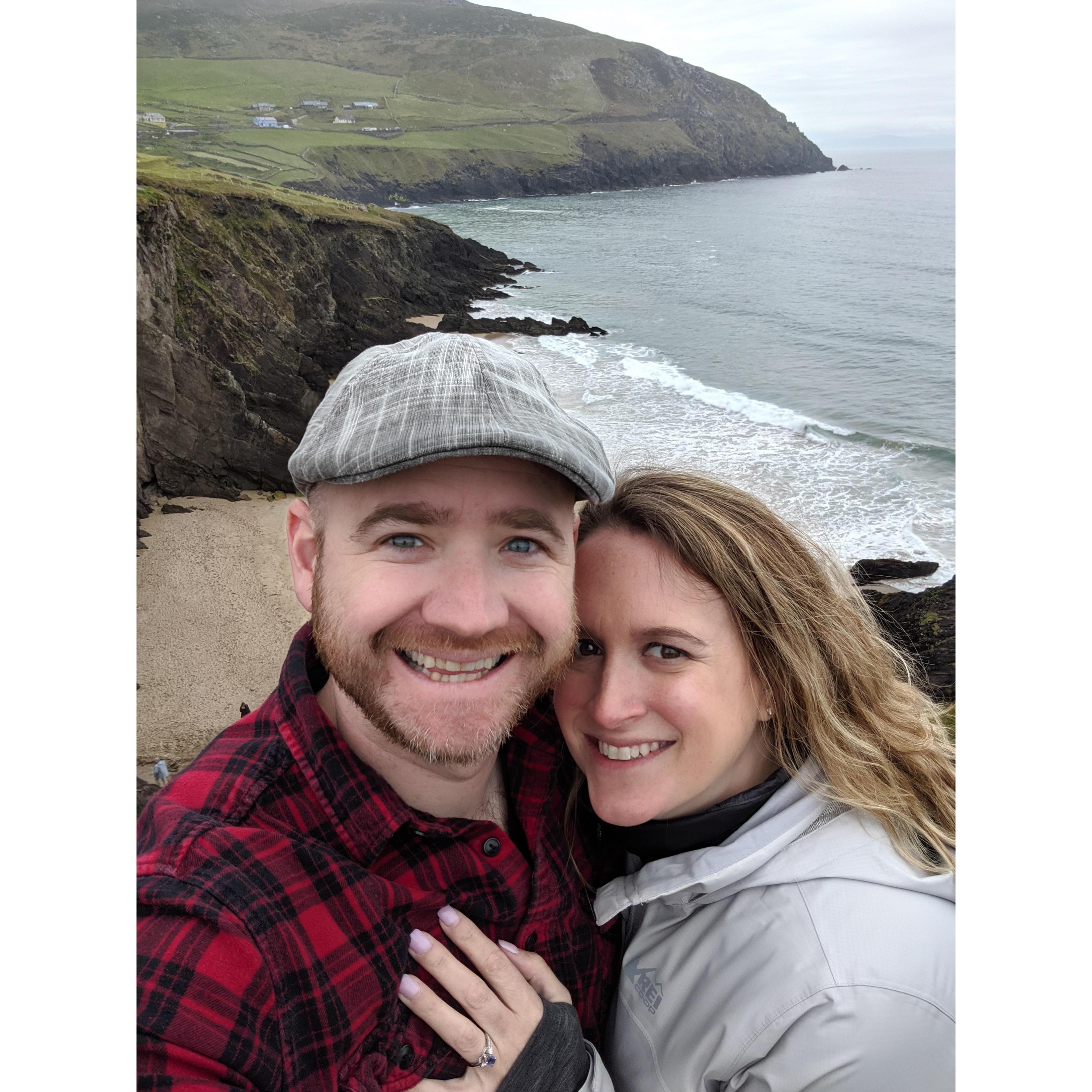 Celebrating our engagement in Ireland!