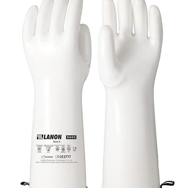 LANON 15" Liquid Silicone Heat Resistant Oven Gloves, Food Grade, CoralAir Liner, Waterproof, Extra Long, Medium