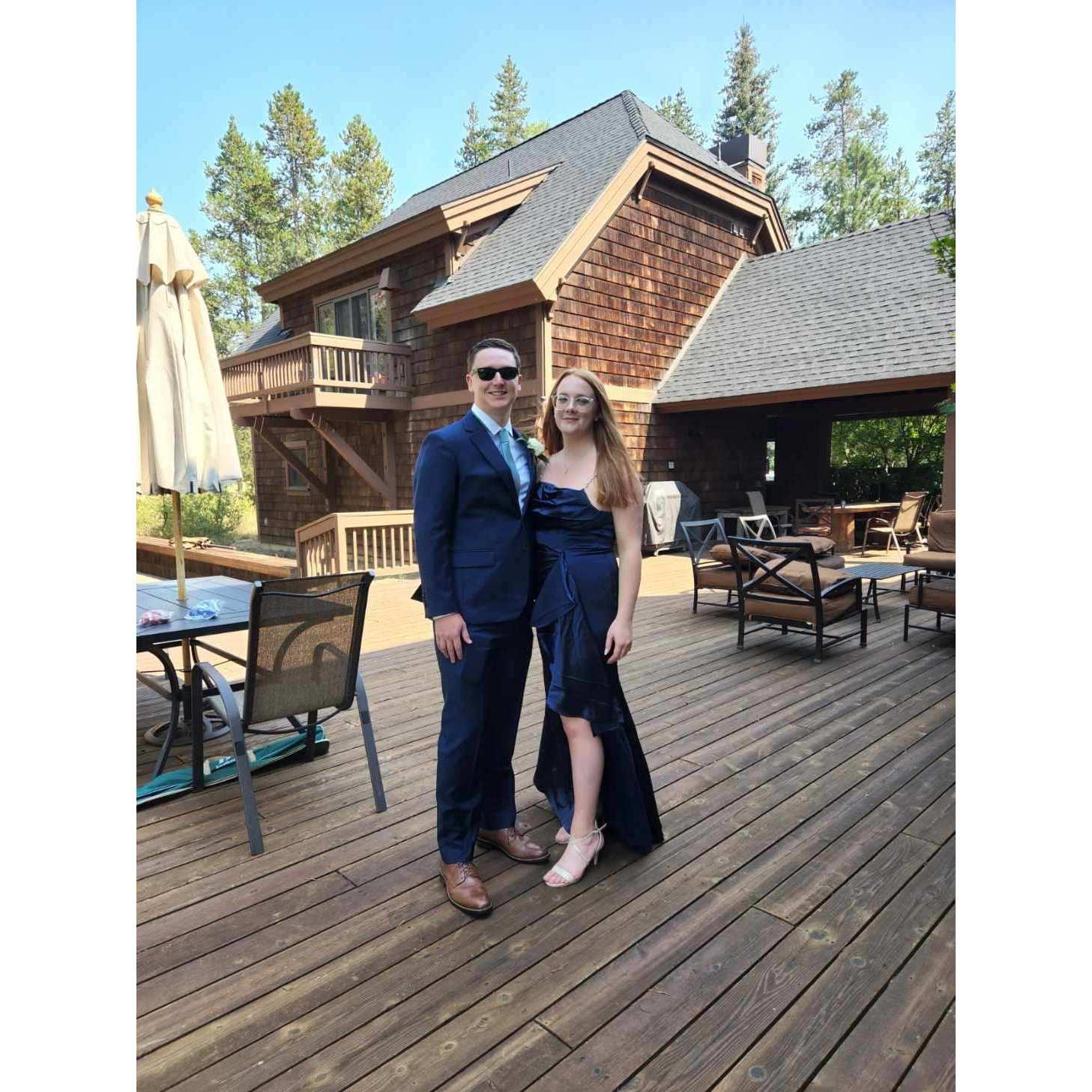 Looking fancy for Michael and Megan Ehrenfelt's wedding! September 2022