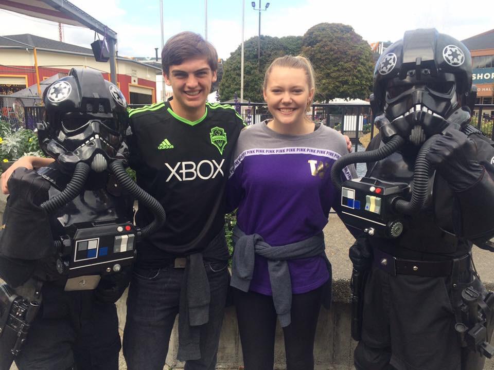 Tyler and I's first date, and first photo together, 2016