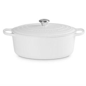 Signature Oval Dutch Oven (8qt Matte White)
