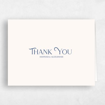 Beige Wedding Thank You - Ginami Landscape