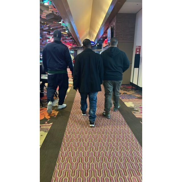 The fellas headed to the bar