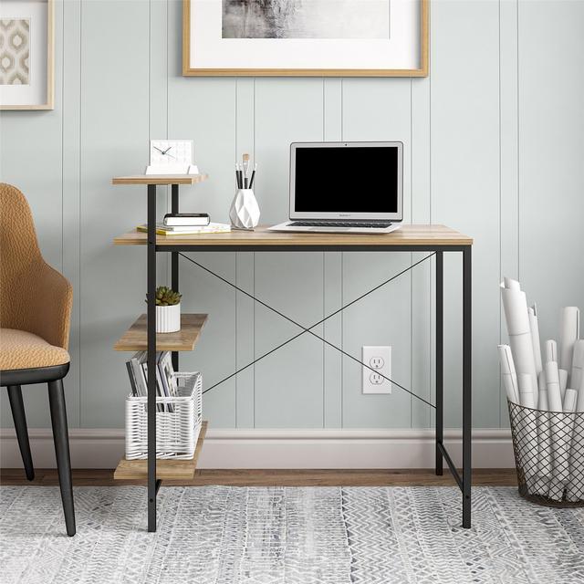 Mainstays Side Storage Desk - Natural