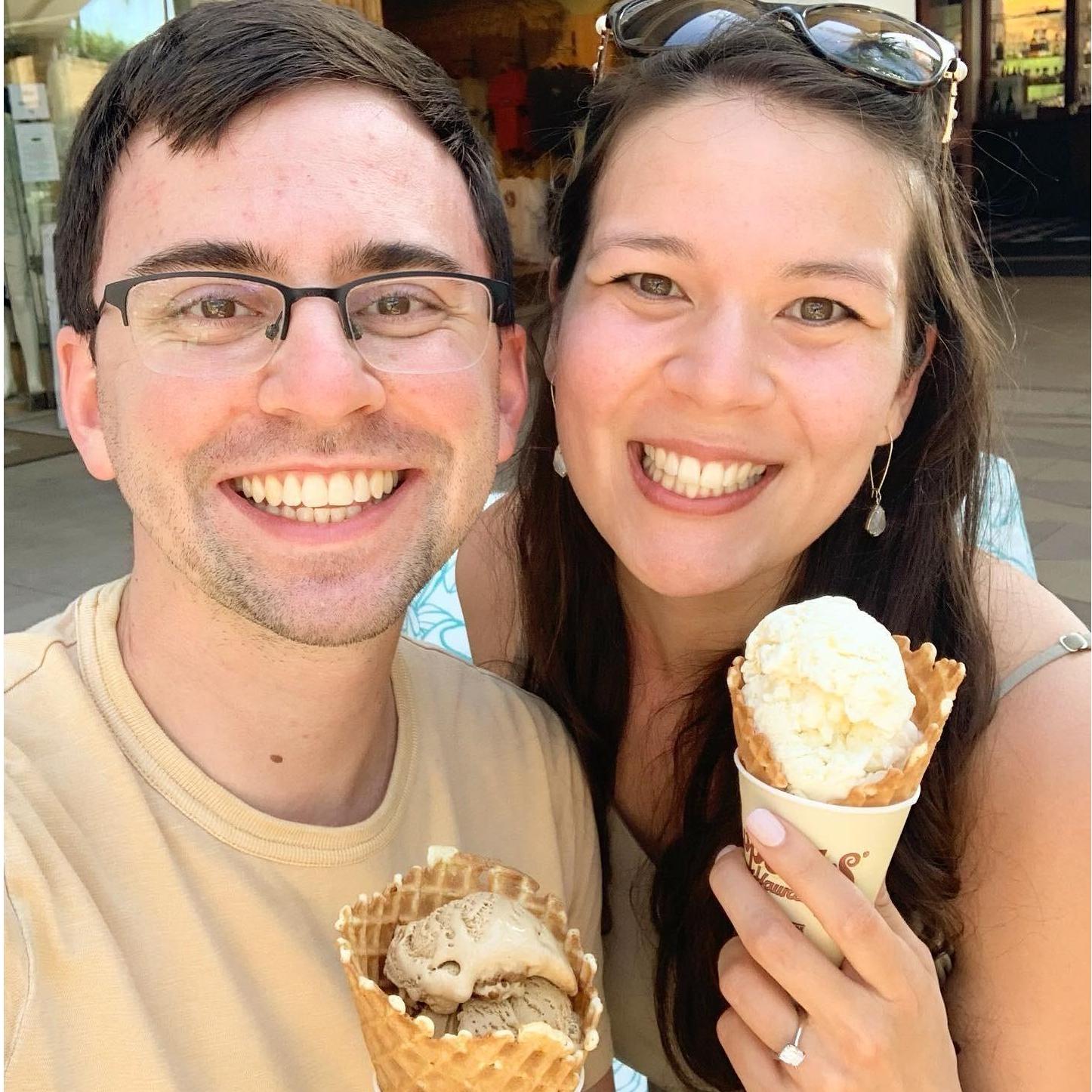 Engagement ice cream 2021.